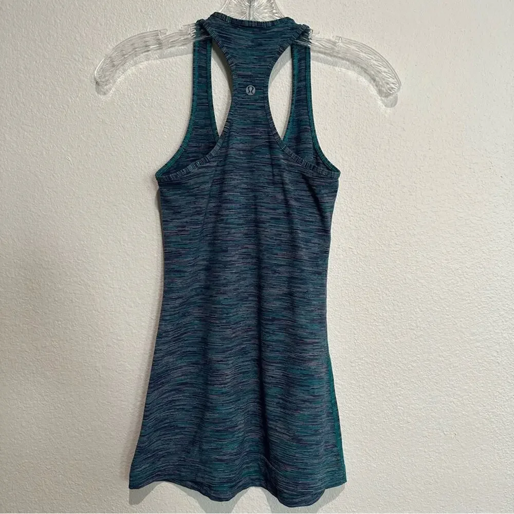 Lululemon Cool Racerback Tank SZ 2 Wee Are From Space Blue Tropics